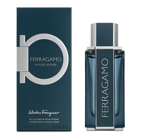 SALVATORE FERRAGAMO INTENSE LEATHER 3.4 EAU DE PARFUM SPRAY FOR MEN.