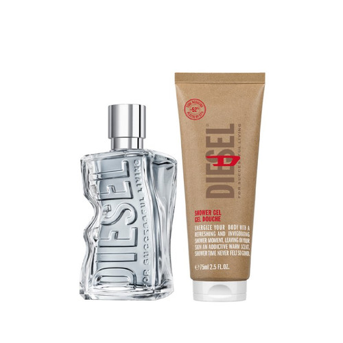 DIESEL D BY DIESEL ONLY THE BRAVE 2 PCS SET FOR MEN: 4.2 EAU DE TOILETTE SPRAY  + 2.5 SHOWER GEL