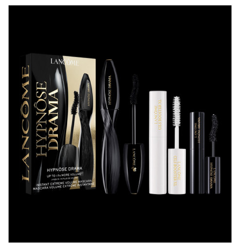 LANCOME HYPNOSE DRAMA MASCARA 3 PCS SET: 0.27 HYPNOSE DRAMA MASCARA + 0.13 CILS BOOSTER XL MASCARA PRIMER + 0.06 MINI HYPNOSE DRAMA MASCARA