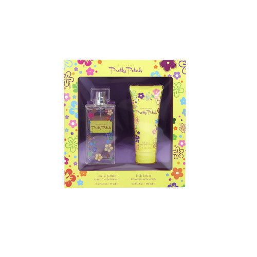 ELLEN TRACY PRETTY PETALS 2 PCS SET FOR WOMEN: 2.5 EAU DE PARFUM SPRAY + 3.4 BODY LOTION