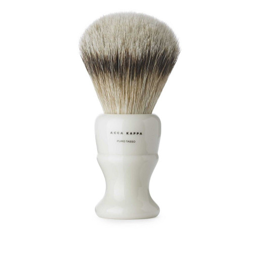 ACCA KAPPA NATURAL BRISTLES SHAVING BRUSH IVORY COLOR PURE BADGER – LARGE