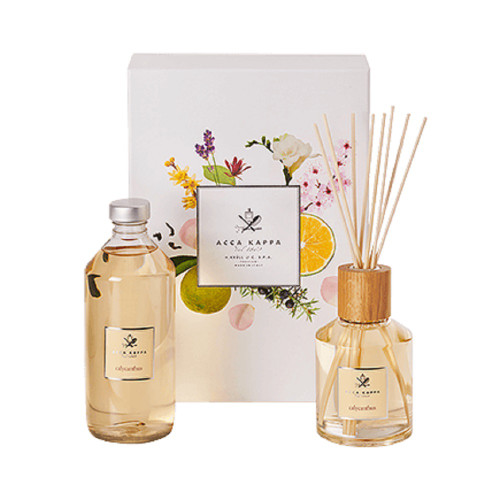 ACCA KAPPA CALYCANTHUS HOME FRAGRANCE SET: 8.4 DIFFUSER + 16.9 REFILL + WOODEN REEDS