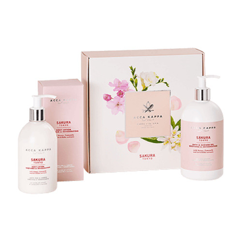 ACCA KAPPA SAKURA TOKYO 2 PCS GIFT SET: 16.9 SHOWER GEL + 10.14 BODY LOTION