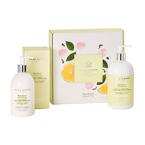 ACCA KAPPA MANDARIN & GREEN TEA 2 PCS GIFT SET: 16.9 SHOWER GEL + 10.1 BODY LOTION