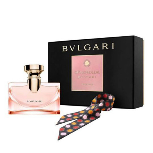 BVLGARI ROSE ROSE 2 PCS SET FOR WOMEN: 3.4 EAU DE PARFUM + SCARF