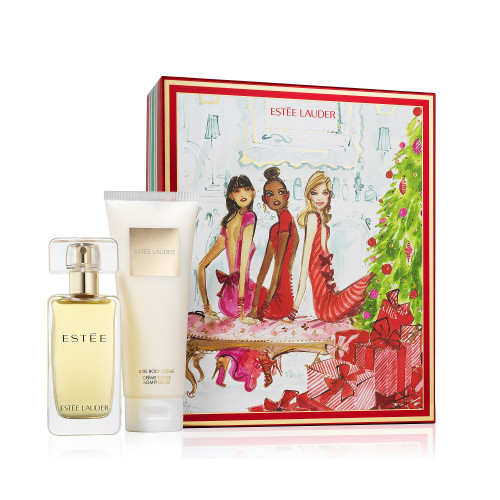 ESTEE 2 PCS SET: 1.7 SUPER COLOGNE SPRAY + 3.4 LUXE BODY CREME (HARD BOX)