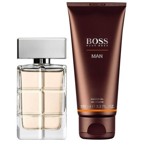 HUGO BOSS ORANGE 2 PCS SET FOR MEN: 1.3 EAU DE TOILETTE SPRAY + 3.4 SHOWER GEL (PICTURE BOX)