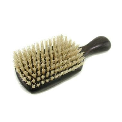 ACCA KAPPA CLUB STYLE HAIRBRUSH EBONY WOOD – WHITE NATURAL BRISTLES