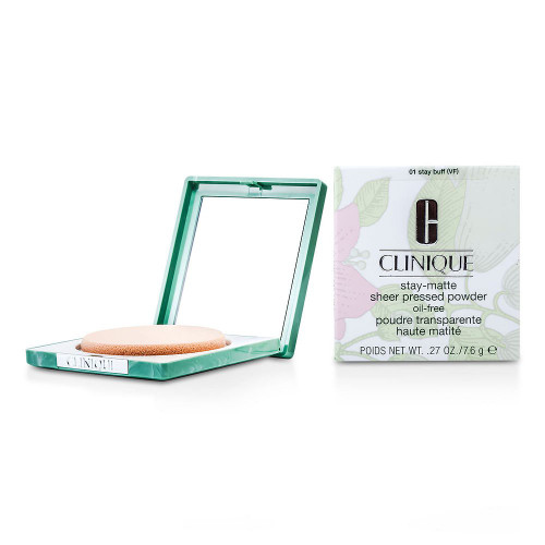 CLINIQUE STAY-MATTE SHEER 0.27 PRESSED POWDER #01 STAY BUFF