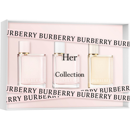 BURBERRY HER 3 X 5 ML MINI SET: HER EAU DE PARFUM + BLOSSOM EAU DE TOILETTE + LONDON DREAM EAU DE PARFUM