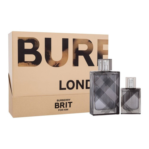 BURBERRY BRIT 2 PCS SET FOR MEN 3.3 EAU DE TOILETTE 1 OZ EAU DE