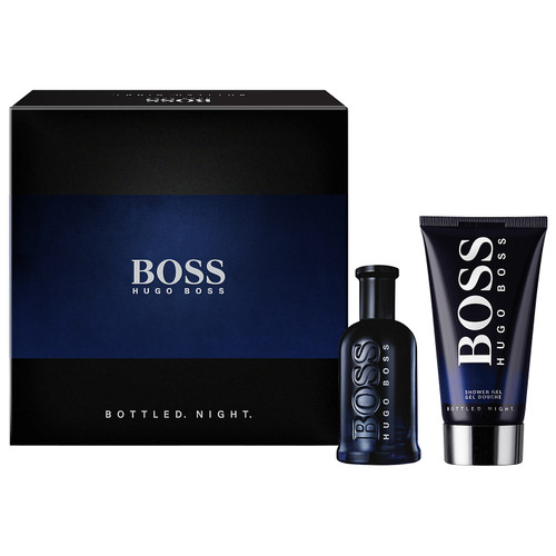 HUGO BOSS BOTTLED NIGHT 2 PCS SET 3.4 EAU DE TOILETTE SPRAY 3.4