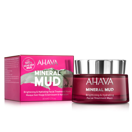 AHAVA MINERAL MUD BRIGHTENING AND HYDRATING FACIAL TREATMENT MASK 1.7 OZ