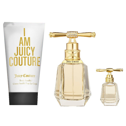 JUICY COUTURE I AM JUICY COUTURE 3 PCS SET: 1.7 EDP SP + 5 ML EDP + 1.7 BODY SOUFFLE