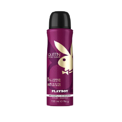 PLAYBOY QUEEN OF THE GAME 5 OZ DEODORANT BODY SPRAY FOR WOMEN