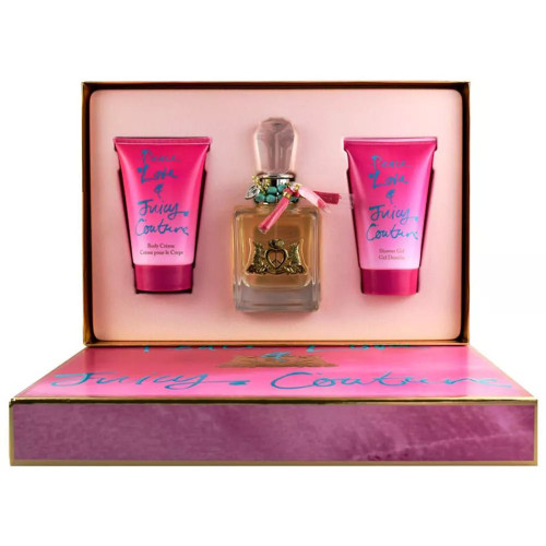 JUICY PEACE & LOVE 3 PCS SET: 1.7 EDP SP + 4.2 B/L + 4.2 S/G