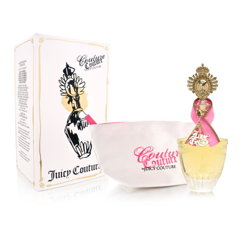 JUICY COUTURE COUTURE 2 PCS SET FOR WOMEN: 3.4 EAU DE PARFUM + COSMETIC BAG (TRAVEL SET)