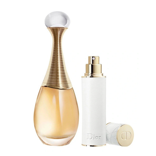 J'ADORE 2 PCS SET: 3.4 EAU DE PARFUM SPRAY + 0.34 OZ REFILLABLE