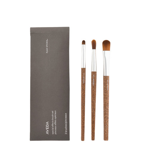 AVEDA SPECIAL EFFECTS 3 PCS BRUSH SET: EYE CONTOUR BRUSH + EYE SMUDGER BRUSH + COMPLEXION BRUSH