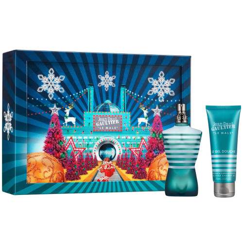 JEAN PAUL GAULITER 2 PCS SET FOR MEN: 2.5 EAU DE TOILETTE SPRAY + 2.5 SHOWER GEL (METAL BOX)