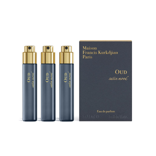 MAISON FRANCIS OUD SATIN MOOD 3 PCS SET: 3 X 0.37 OZ EAU DE PARFUM REFILL MAISON FRANCIS OUD SATIN MOOD 3 PCS SET: 3 X 0.37 OZ EAU DE PARFUM REFILL