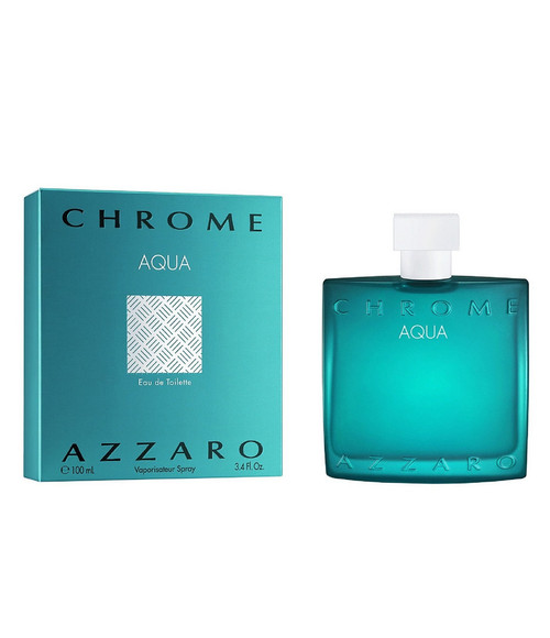 AZZARO CHROME AQUA 3.4 EAU DE TOILETTE SPRAY FOR MEN