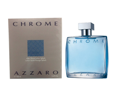 AZZARO CHROME 3.4 AFTERSHAVE LOTION SPLASH