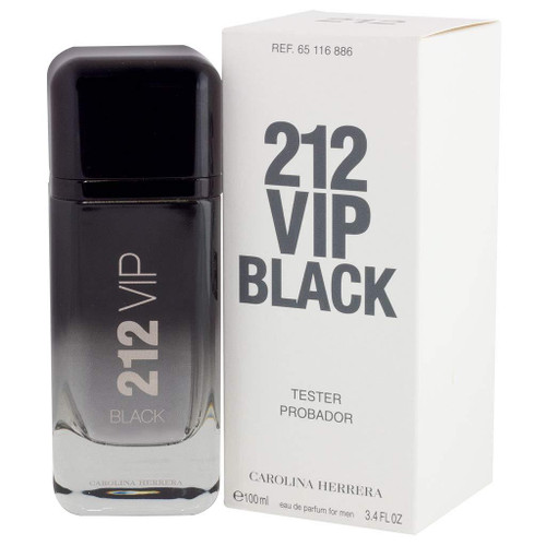 212 VIP BLACK TESTER 3.4 EAU DE PARFUM SPRAY FOR MEN 212 VIP BLACK TESTER 3.4 EAU DE PARFUM SPRAY FOR MEN