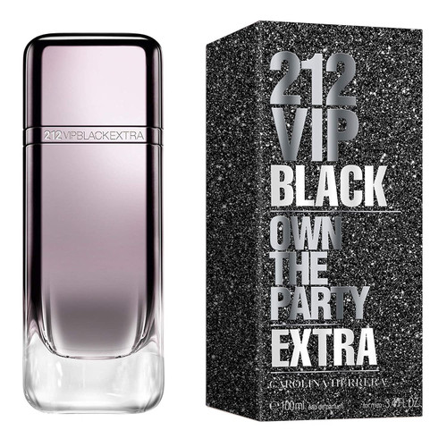 212 VIP BLACK EXTRA 3.4 EAU DE PARFUM SPRAY FOR MEN (LIMITED EDITION)