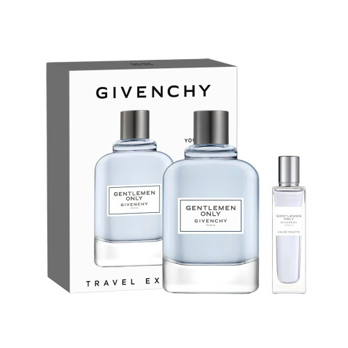 GIVENCHY GENTLEMEN ONLY 2 PCS SET: 3.3 EDT SP + 15 ML EDT TRAVEL SPRAY