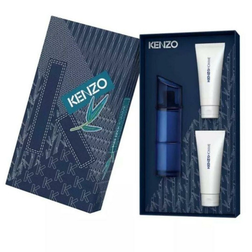 KENZO HOMME 3 PCS SET 3.7 EAU DE TOILETTE INTENSE 2 X 2.5