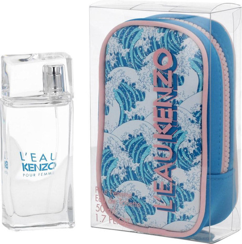 KENZO L''EAU POUR FEMME 1.7 EAU DE TOILETTE + POUCH