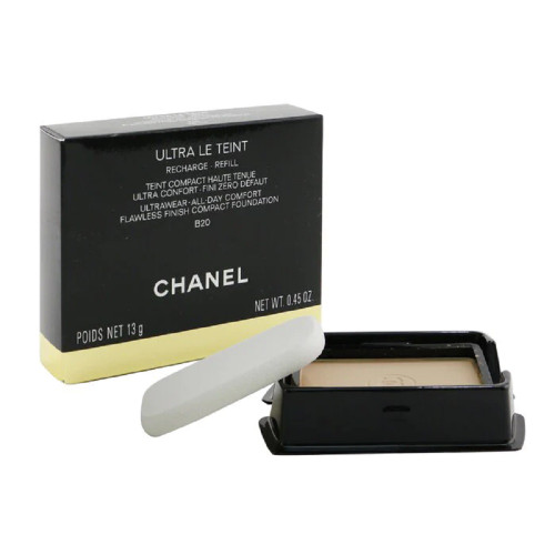 CHANEL ULTRA LE TEINT 0.45 ULTRAWEAR ALL DAY COMFORT FLAWLESS FINISH COMPACT FOUNDATION #B50