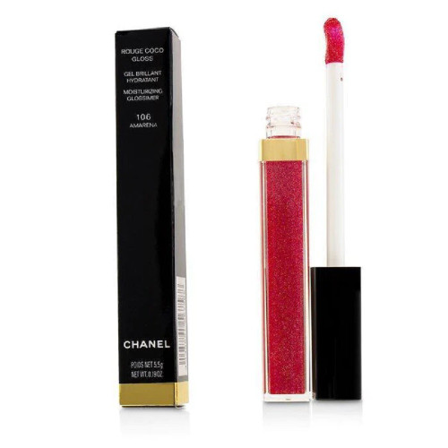 CHANEL ROUGE COCO GLOSS 0.19 MOISTURIZING GLOSSIMER #106 AMARENA