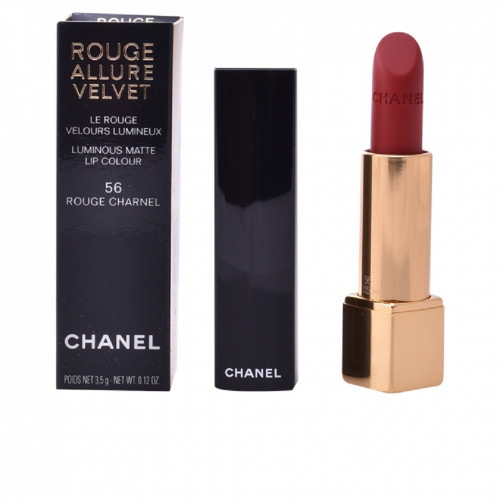 CHANEL ROUGE ALLURE VELVET 0.12 LUMINOUS MATTE LIP COLOUR #56 ROUGE CHARNEL