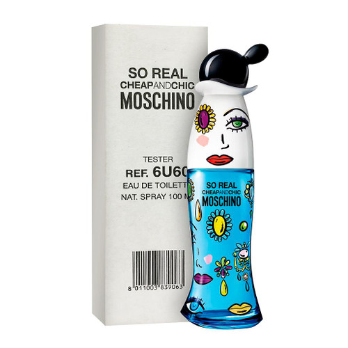 MOSCHINO SO REAL TESTER 3.4 EAU DE TOILETTE SPRAY FOR WOMEN