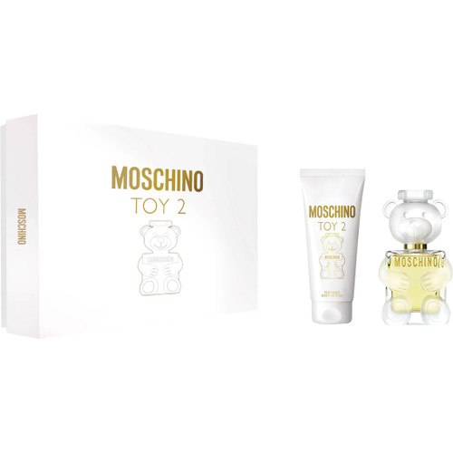 MOSCHINO TOY 2 2 PCS SET FOR WOMEN: 1 OZ EAU DE PARFUM + 1.7 BODY LOTION