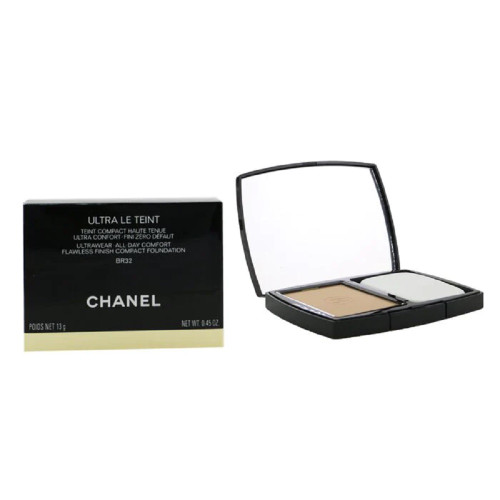 CHANEL ULTRA LE TEINT 0.45 ULTRAWEAR ALL DAY COMFORT FLAWLESS FINISH COMPACT FOUNDATION #BR32