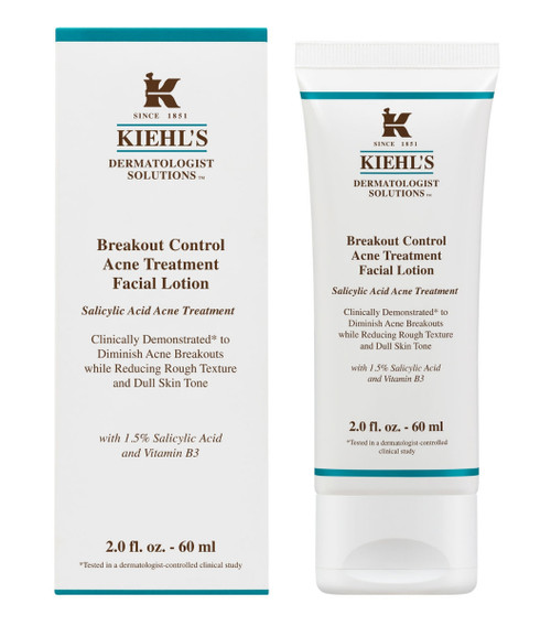 KIEHL'S BREAKOUT CONTROL ACNE TREATMENT 2 OZ FACIAL LOTION