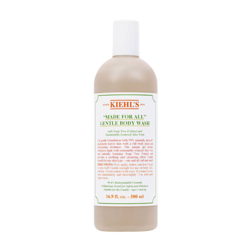 KIEHL'S "MADE FOR ALL" 16.9 GENTLE BODY WASH