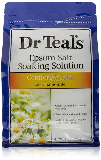 DR. TEAL'S PURE EPSOM SALT SOAKING SOLUTION COMFORT & CALM WITH CHAMOMILE 3 LBS.