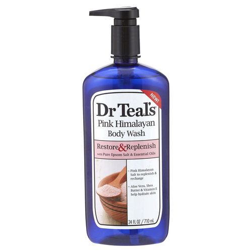 DR TEAL'S RESTORE & REPLENISH 24 OZ PINK HIMALAYAN BODY WASH