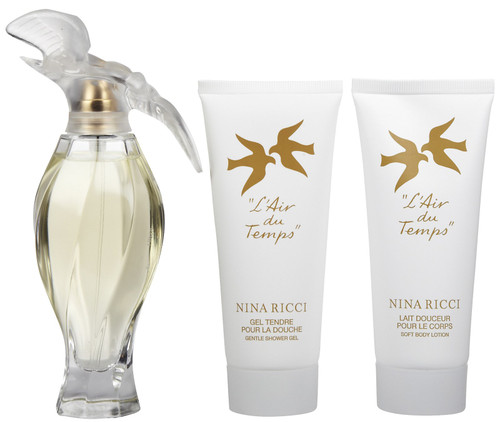 NINA RICCI L'AIR DU TEMPS 3 PCS SET: 1.7 EDT SP + 1.7 B/L + 1.7 S/G