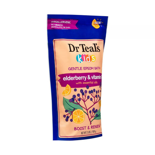 DR TEAL'S KIDS ELDERBERRY & VITAMIN C 2 LBS GENTLE EPSOM BATH