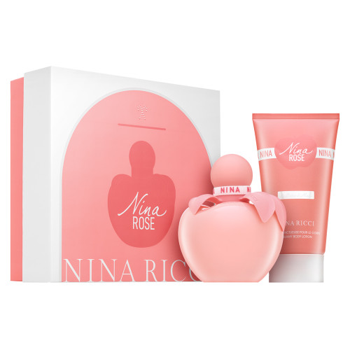 NINA RICCI ROSE 2 PCS SET FOR WOMEN: 1.7 EAU DE TOILETTE + 2.5 BODY LOTION