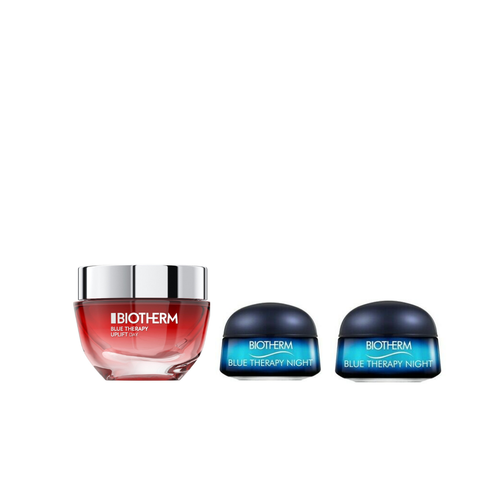 BIOTHERM BLUE THERAPY 3 PCS SET: 1.7 DAY FACE CREAM + 2 X 0.5 BLUE THERAPY NIGHT