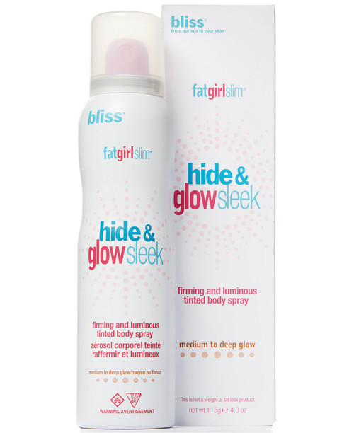 BLISS FAT GIRL SLIM HIDE & GLOW SLEEK MEDIUM TO DEEP GLOW 4 OZ