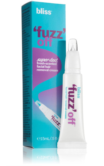 BLISS FUZZ OFF SUPER-FAST, FRESH-SCENTED FACIAL HAIR REMOVAL CREAM 0.5 OZ