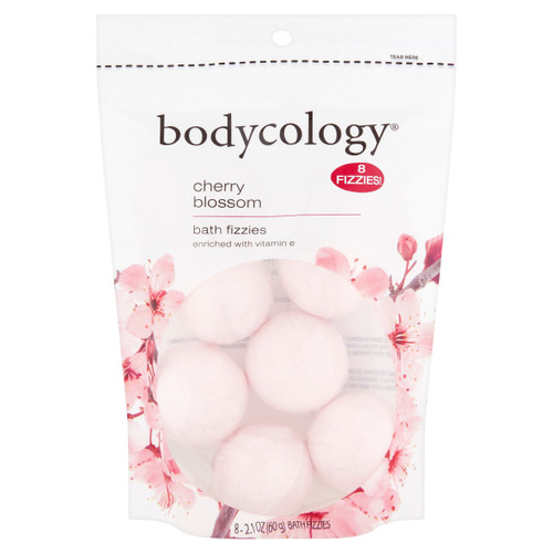 BODYCOLOGY CHERRY BLOSSOM 8 X 2.1 BATH FRIZZIES