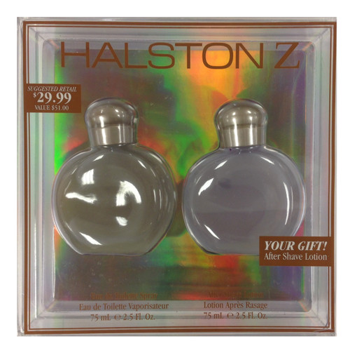 HALSTON Z 2 PCS SET FOR MEN: 2.5 EDT SP + 2.5 OZ AFTER SHAVE LOTION